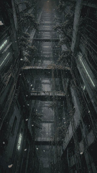 Shaft, looking up