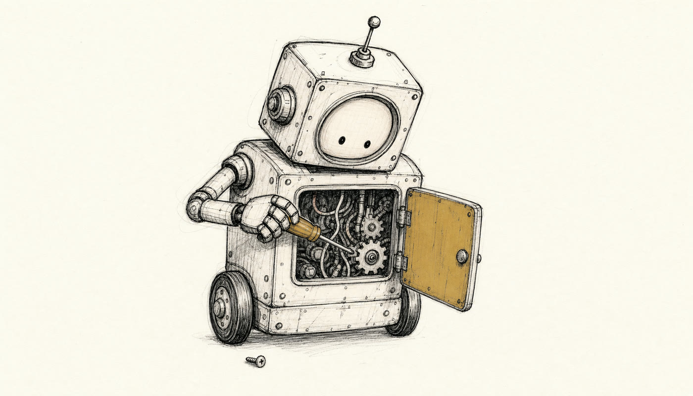 Self-fixing robot